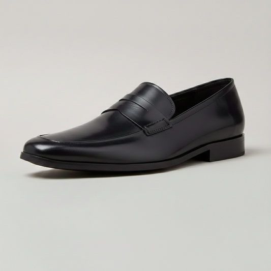 NOCTURRE | Black Polish Penny Loafer